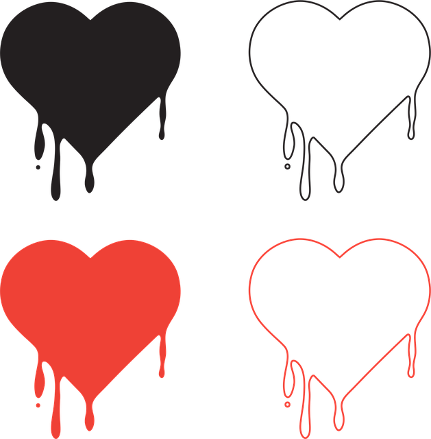 Free liquid heart liquid heart illustration