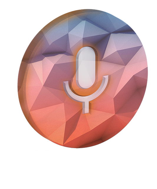 Free microphone headphone poly shape illustration