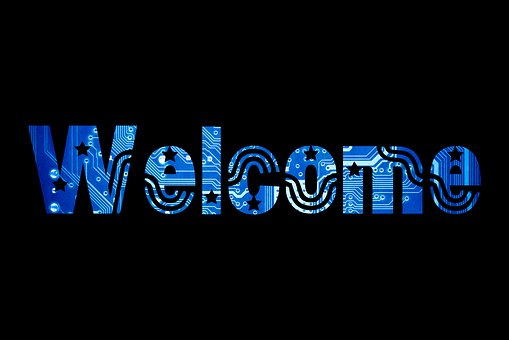 Willkommen, Text, Design, Banner, Wort