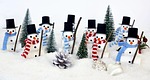 snow man, winter, snow