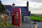 ireland, phone box, red cabin