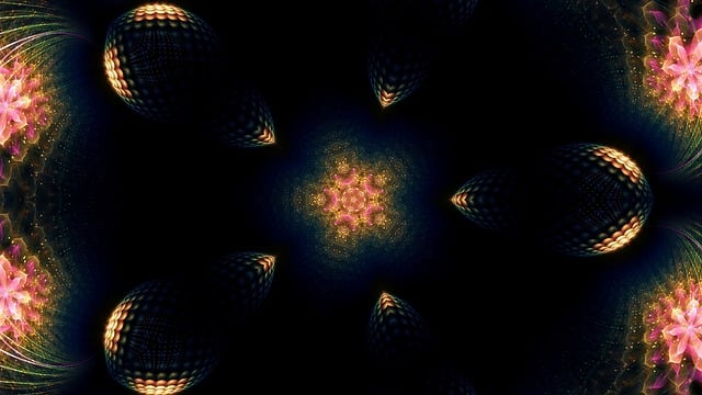 Free kaleidoscope art pattern ornament illustration