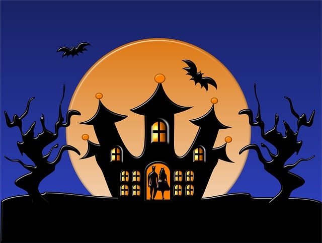 Halloween, Castle, Orange, Skumle