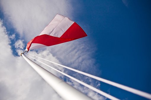 Polsk Flagg, Selvstendighet, Mast