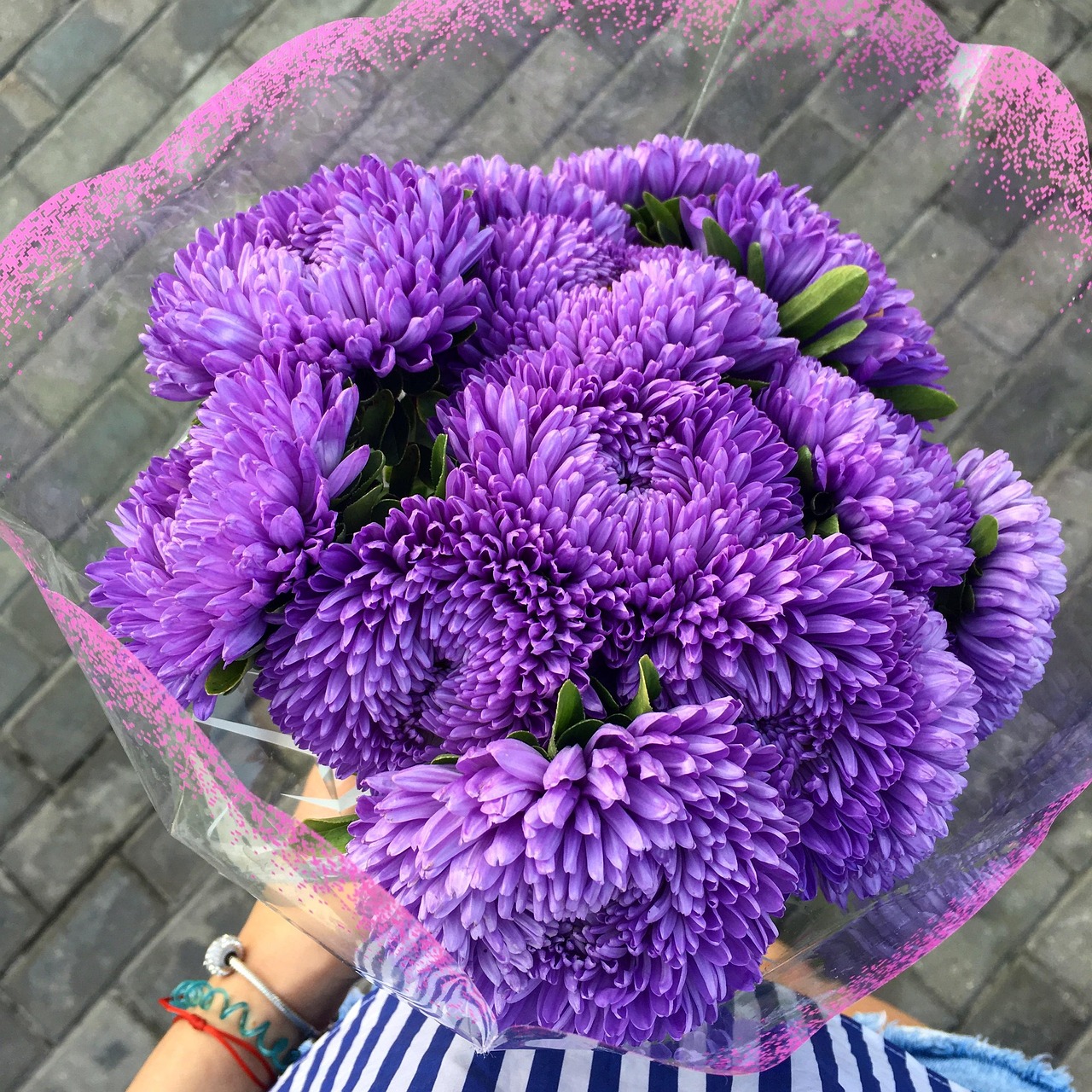Purple Aster Flower Bouquet