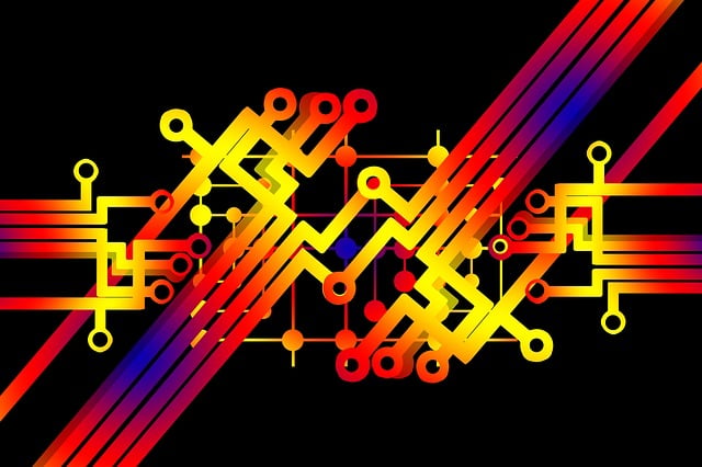 Free circuit board conductor tracks circuits illustration