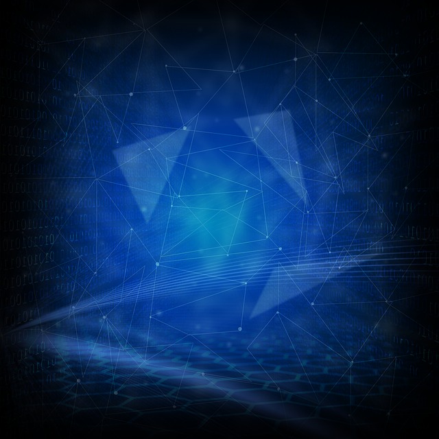 Free virtual binary technology illustration