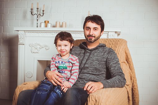Familia, Photoshoot, Sillón, Papá