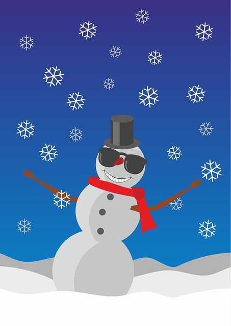 Free snowman snow winter vector