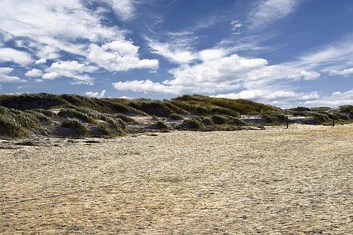 Klitter, Strand, Nordsøen, Sandet Strand