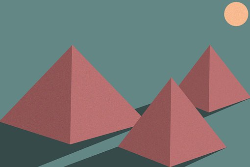 Pyramide, Grafisk, Geometrisk, Pyramider