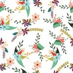 floral, backdrop, pattern