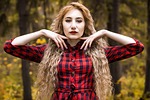 autumn, girl, pores