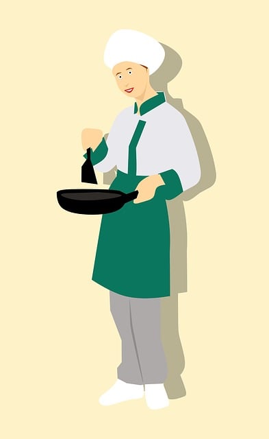 Free woman chef uniform illustration