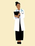 doctor, african american, confident