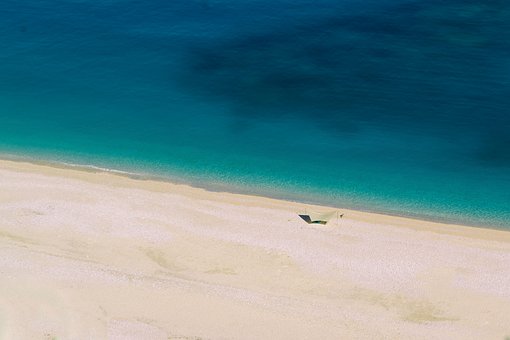 Turquesa, Praia, Azul, Myrtos, Kefalonia
