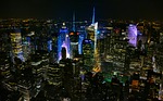 new york, night, manhattan