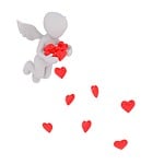 love, heart, angel