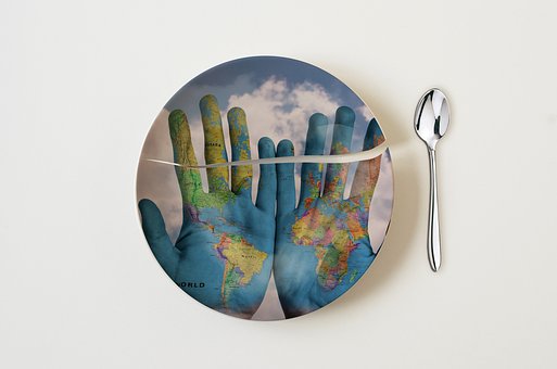 Mundo, Alimentos, Prato Quebrado, Prato