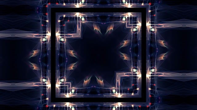 Free space kaleidoscope art pattern illustration