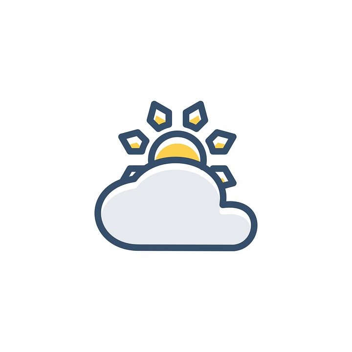Nube Sol Icono Graficos Vectoriales Gratis En Pixabay