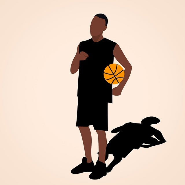 Free young african sportsman illustration