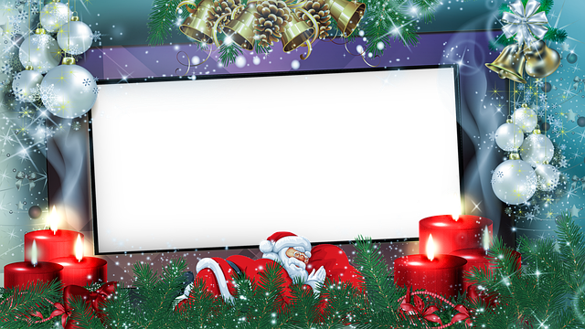 Free christmas nicholas candles illustration