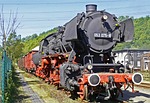 steam locomotive, museum, exhibit
