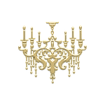 chandelier, ornament, decor