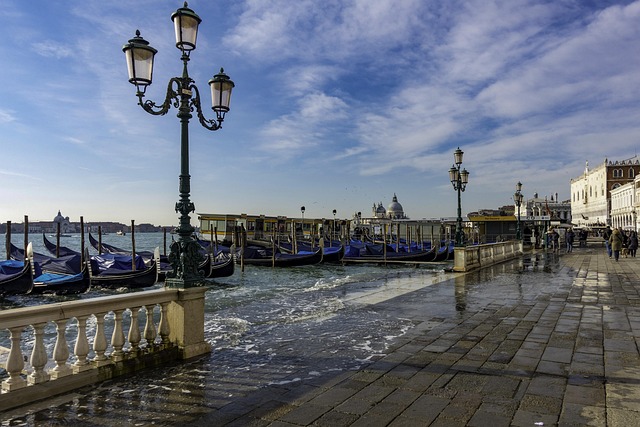 Venetië, Lagune, Gondel, Italië