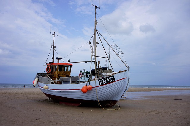 Rybářská Loď, Dánsko, Loekken, Severní