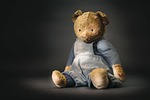 toy, bear, old