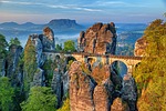 bastei bridge, saxon switzerland, elbe sandstone mountains