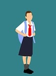 school, child, girl