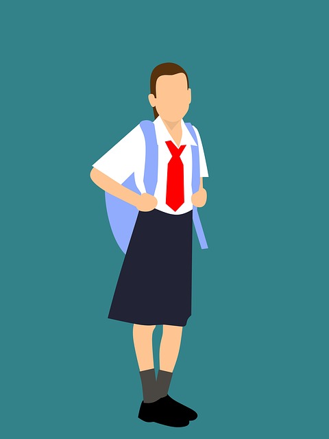 Download free HD stock image of School Child Free school child girl illustration