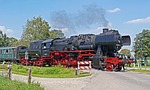 steam locomotive, museum locomotive, museum train