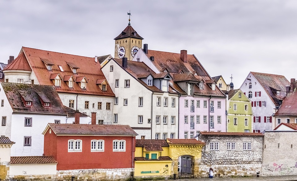 Regensburgh Germany Ancient buildings, House styles