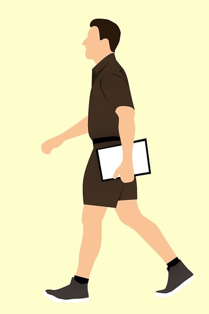 Free man worker mover illustration