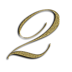 number, 2, gold