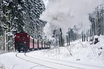 harzer schmalspuhrbahn, wintry, full steam