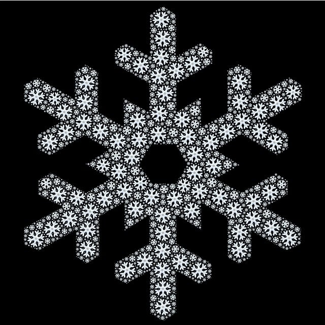 Free snowflake abstract pattern illustration
