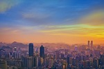 city, skyline, cityscape