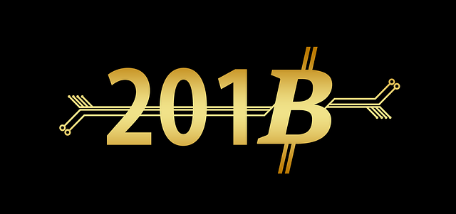 Free bitcoin new year's day coin illustration