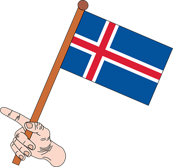 Free Flag Flag Of Iceland vector and picture