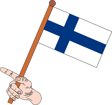 Free Flag Flag Of Finland vector and picture