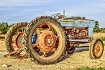 tractor, wheels, farm