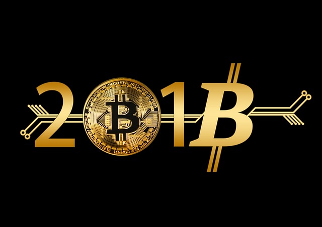 Free bitcoin new year's day coin illustration