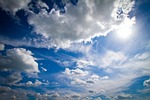 clouds, blue, blue sky
