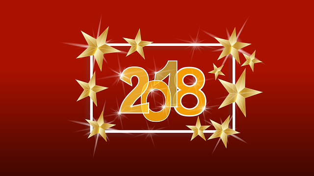 Free new year 2018 vector