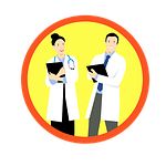 medical care, doctors, sticker